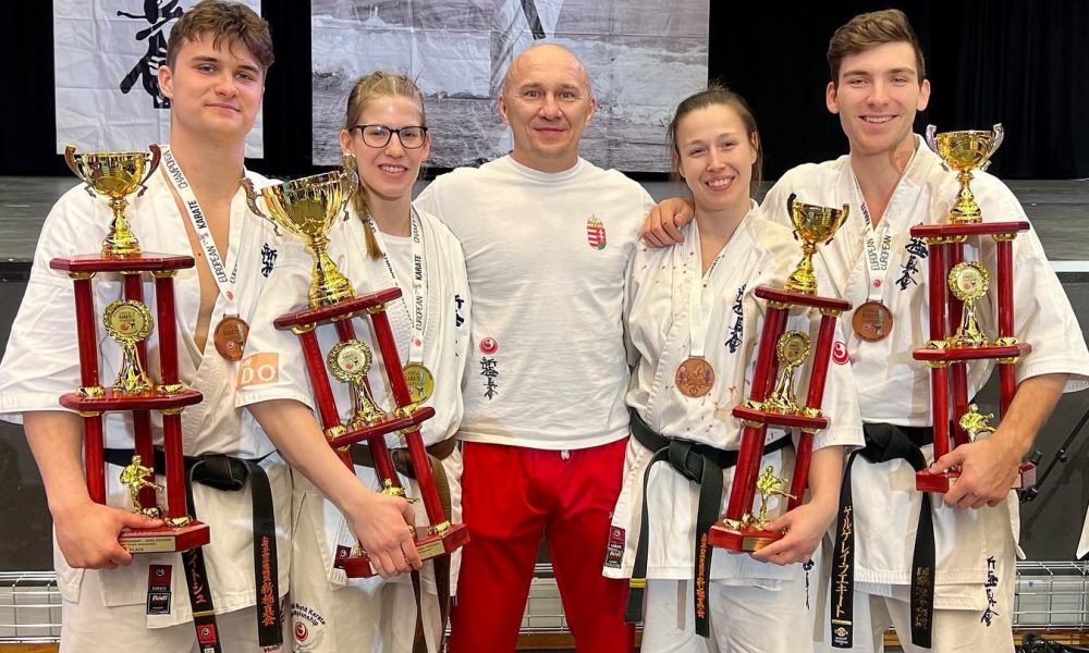 Hat magyar érem a shinkyokushin karate Eb-n