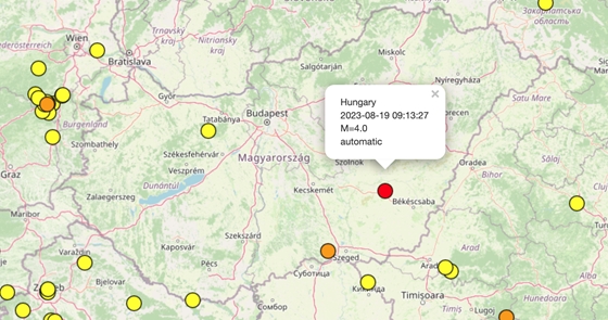 Tech: Földrengés rázta meg Békés megyét