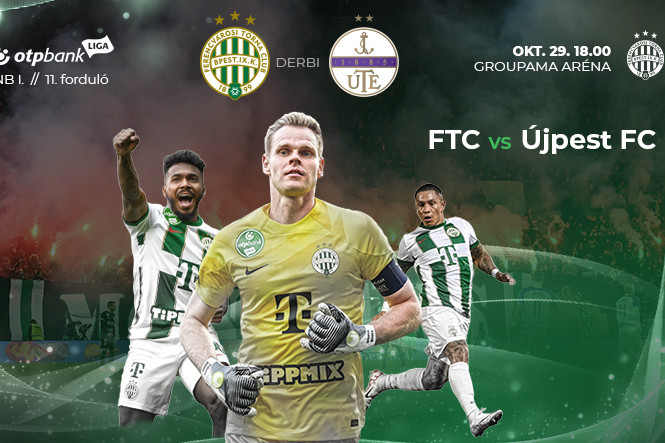 Ferencváros–Újpest-derbivel zárul az NB I-es fordulója