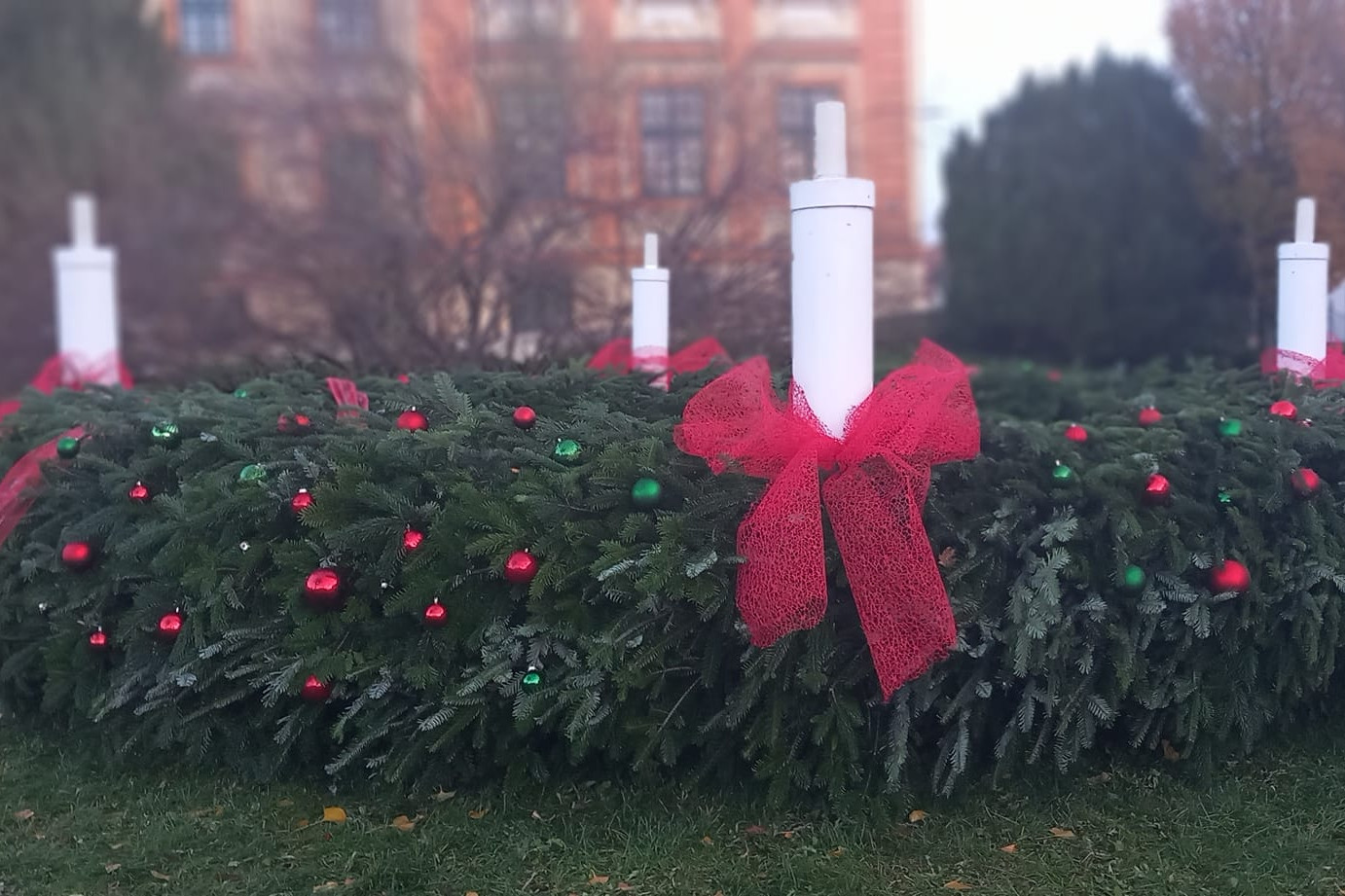 Kifosztották a városi adventi koszorút