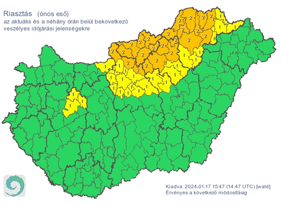 Autó: Narancssárga riasztást adtak ki ónos eső miatt