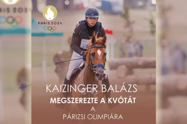 Kaizinger Balázs megszerezte az olimpiai kvótát lovastusában